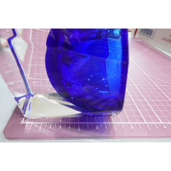 Signed JG Durand Cobalt Blue & Clear Master Salt Etched Signature & Label - Picture 11 of 11